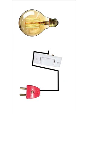 Simple Light Bulb Switch Wiring#Electronics #DIYProjects #BasicWiring #ElectricalBasics