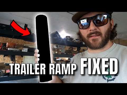 Utility Trailer Ramp Replacement | Cut, Grind, Weld & Paint (DIY Repair)