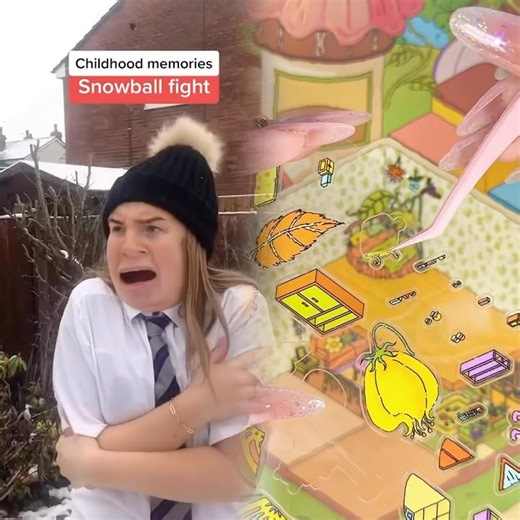 Snow ball fight #foryou #relatable OG:Grayskitz