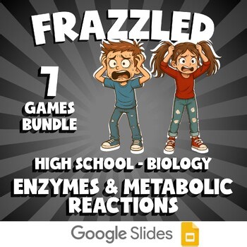 7 FRAZZLED Science Games - Enzymes & Metabolic Reactions - Biology No Prep