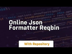 online json formatter reqbin