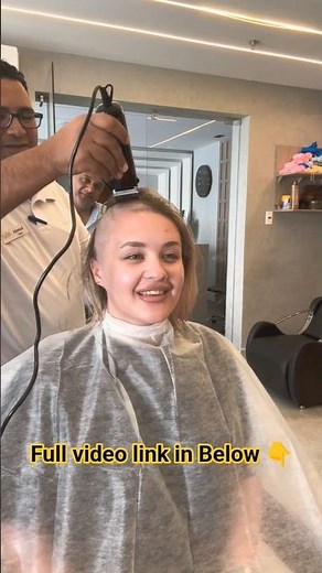 Long hair who? She buzzed it! 🔥 #haircut #buzzcut #shorts