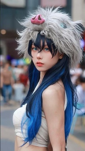 inosuke cosplay girl #cosplay #cosplayer #kimetsunoyaiba