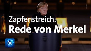 Nach 16 Jahren im Amt hat sich die Bundeswehr von Kanzlerin Angela Merkel mit dem Großen Zapfenstreich verabschiedet. In ihrer Rede warb Merkel für mehr gegenseitiges Verständnis und verurteilte die Leugnung von Fakten und das Verbreiten von Verschwörungstheorien. | tagesschau