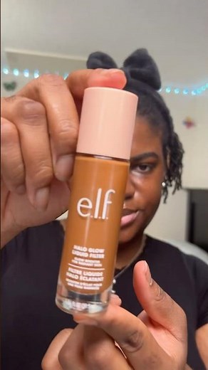 trying the elf halo glow liquid filter