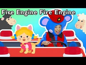 Fire Engine, Fire Engine + More | FIRE TRUCK RESCUE PATROL | Mother Goose Club Phonics Songs