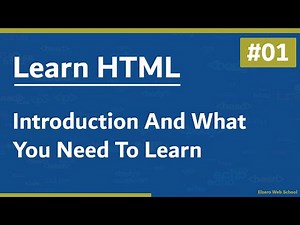 شرح Learn HTML In Arabic 2021 01 Introduction and What I Need To Learn معتمد - منصة معارف