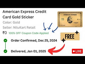 How to Get Free American Express Credit Card Gold Sticker
