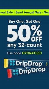 23K views | With 3x electrolytes vs the leading sports drink, summer heat doesn’t stand a chance Get 50% off your 2nd 32-count pouch of superior hydration with code HYDRATE50. Shop DripDrop, the fastest way to hydrate. | DripDrop | Facebook