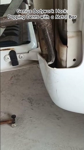 How to Fix a Quarter Panel Dent without Expensive Tools #AutoBody #DentRemoval #CarRepair #Bodywork