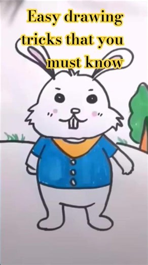 Realistic rabbit Drawing 😳🖊️ #shorts #art #realisticdrawing #kids