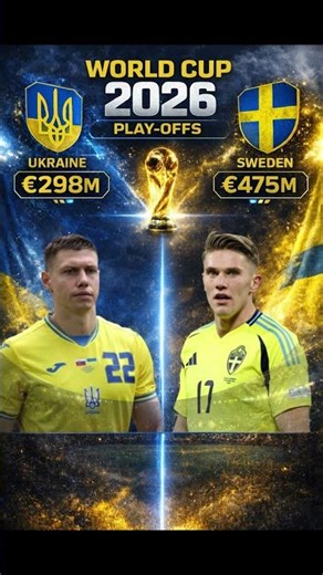 Ukraine 🇺🇦 vs Sweden 🇸🇪 Football