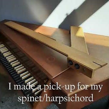 Electric Harpsichord - I made a pickup for my spinet.