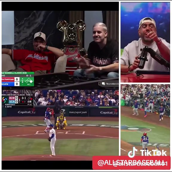 DEPLAYMAKER -- Disfrutando el juego Dominicana vs Venezuela . #worldbaseballclassic2026 #allstarbaseball #mlb