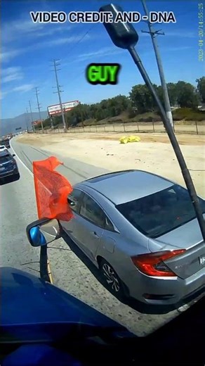 Driver Gets Instant Karma For Cutting Off Truck!