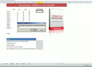 Excel simulation - Crystal Ball Additive Model Tutorial