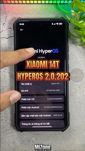 Xiaomi 14T Nhận Cập Nhật HyperOS 2.2 #xiaomi14T #mizone #hyperos2.2
