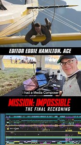 9.1K views · 70 reactions |  Editor Eddie Hamilton, ACE, brings the Mission: Impossible franchise to a thrilling close! Catch the complete interview at theroughcutpod.com  CUT ON ▶️ avid.com/media-composer #missionimpossible #finalreckoning #timeline #tomcruise #postchat #avidmediacomposer #editing #editor #postproduction #mediacomposer #avid #avidcreator #avidcollab | Avid | Facebook