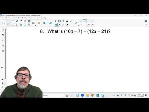 ACC Pre-Algebra Unit 7 Test Study Guide Video