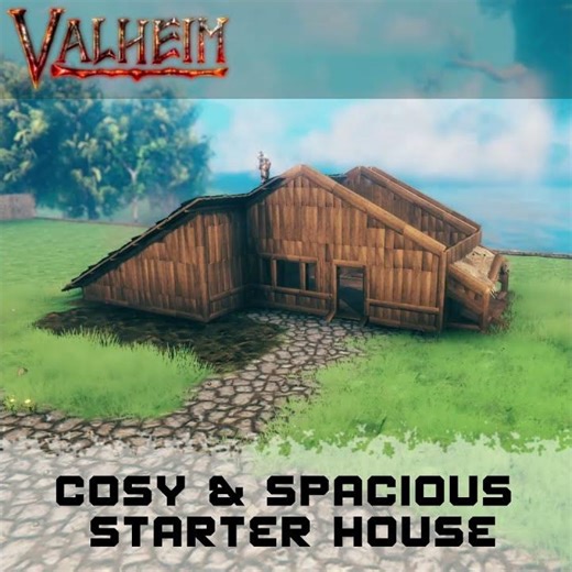 Valheim A Starter Base That Will Last (Speed Build Short) #valheim #speedbuild