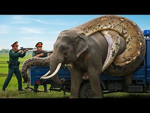 Top Brave Wildlife Squad Rescues Injured Elephant from Ferocious Python Ambush