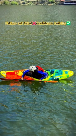 How not to do eskimo roll in kayaking #eskimo #kayakfishing #adaptivekayaking #kayakingadventures