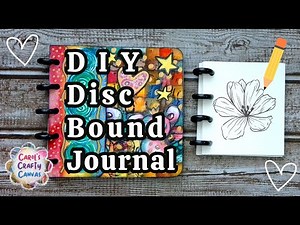 Tiny DIY Disc Bound Art Journal ~ Little DIY Book
