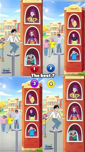 1,2,3 OR 4? LIBRARY DANCE! WILL JINU WIN RUMI’S HEART OR FAIL? video parody of @rumianimation68