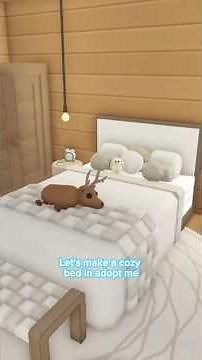 Building a Cozy bed in adopt me! #speedbuild #adoptme #roblox