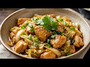 Easy One-Pan Chicken and Cabbage Recipe Everyone’s Cooking!🥬🔥
