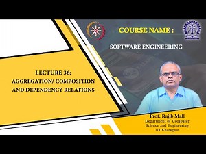 Lecture 36: Aggregation/ Composition and dependency relations