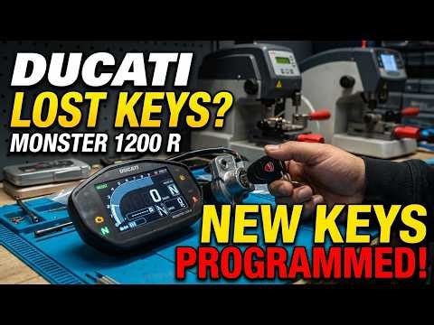 🇺🇸 Lost 2017 Ducati 1200 R Monster Keys - New Ones Cut & Programmed!