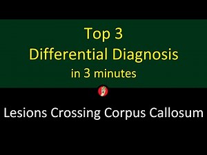 Top 3 Differential Diagnosis: Mass Lesion Crossing Corpus Callosum