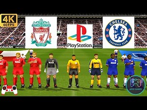Winning Eleven 2002 Gameplay - Liverpool vs Chelsea - Duckstation PS1 on PC || Full Game [4K60]