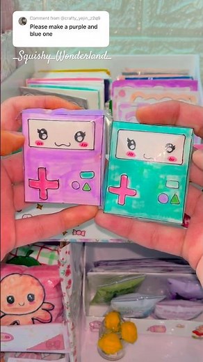 Packing fake order: squishy toys & kawaii stickers! DIY paper squishies & cute cards.