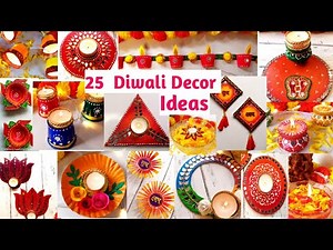 25 Diwali Decoration Ideas at Home2022/ Easy Diwali Decoration ideas/ Handmade Diwali Decoration