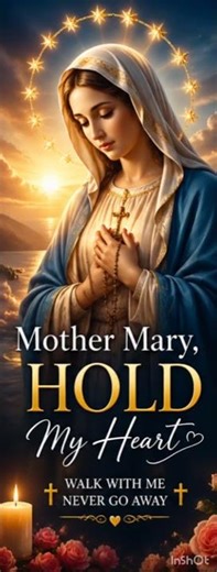 🌹 Mother Mary Hold My Heart 🙏 | Beautiful Christian Song | Peaceful Prayer Hymn ✨ #mothermary #Ave