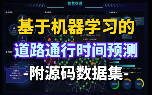 手把手教学！基于机器学习的智慧城市道路通行时间预测实战！、全程干货讲解，学不会我退出AI界！（人工智能丨时间序列预测丨深度学习丨神经网络）