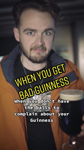 When you don’t have the balls to complain about your Guinness #guinness #pint #review #irish #badguinness #shitguinness #review #guinnesseurs #beer