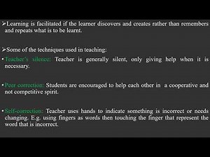 Applied Linguistics - Lesson 17 - Methods of Teaching - The Silent Way