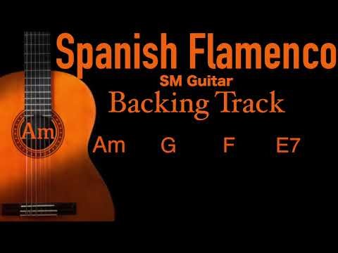 Spanish Flamenco Guitar Backing Track In Am With Chords And Short Full Track