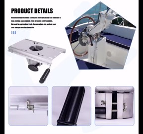 Boat Seat Pedestal With pre drilled holes Adjustable seat mount with slider Compatible with 2 7/8-Inch Diameter Pedestal Post