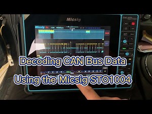 Decoding CAN Bus Data Using the Micsig STO1004