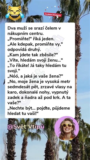🛍️ Hledání ženy v centru #vtipy #sranda #humor #komedie #smích #cesko #vtipnevidea #vtípky