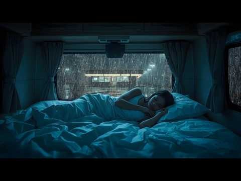 Rainy Night Inside a Cozy Camper 🚐 Thunderstorm Sounds for Better Sleep