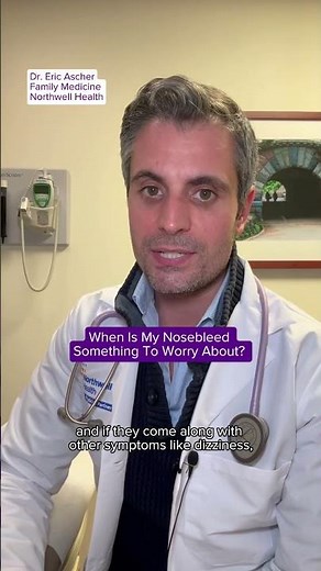 When to worry about a nosebleed #shorts #nosebleeds