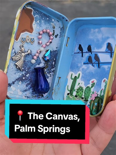 made some mini altars with Tatara - Arts and Crafts here in Palm Springs! so excited to finally check out @thecanvas.ps with my cousin today 😍 we've been eyeing them for awhile -- there have been SO MANY amazing events posted (junk journal, 21 neon paint night, Lego Block Building) -- and after today, I know I'll be back! The Canvas gives you a free and open space to create. And if you're scared to go alone, do it scared! 🙈 you never know who else is alone, and could end up being your next fri