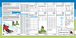 Third Grade The Mystery of the Shuffled Ski Boots Math Project