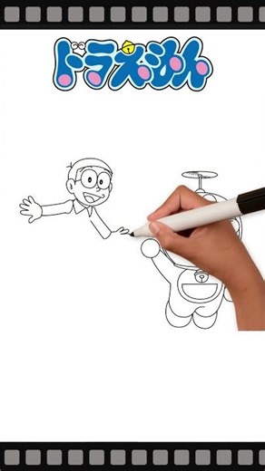 Drawing DORAEMON（ドラえもん） #drawing #イラスト