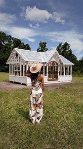 a little greenhouse tour while it’s empty... but let’s be honest she’s not so little🫣 12x20 and about 240 of dreamy space to fill🌱inside: removable potting benches, shelving, 4 opening windows, automatic venting, solar fan for airflow, and a mesh barrier under the floor to keep critters out. we need to stain the floors right? it’s more than just a place to plant. it’s a space to slow down and reconnect to the simple things. a reminder that good things take time. that tending to something small